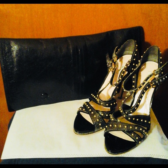 Miu Miu Stud- Embellished Crossover Sandal - Picture 5 of 5